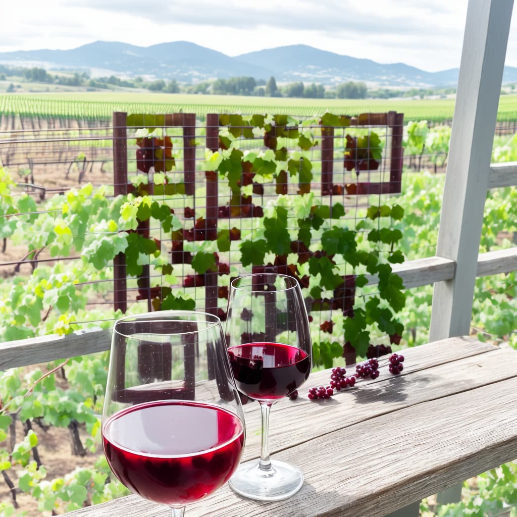Wine label QR code example